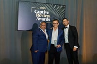 Max Jong (MRA Managing Director) accepts Captive Review Award